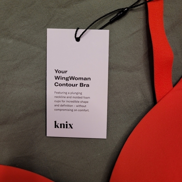 Knix NEW wingwoman contour bra size 1 Poppy red - Picture 6 of 14